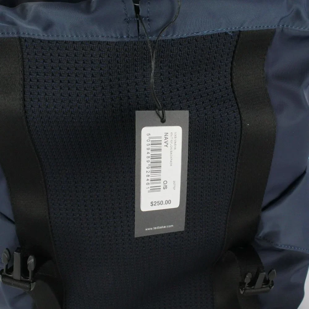 NWT Ted Baker Masha Nylon Backpack, Navy
